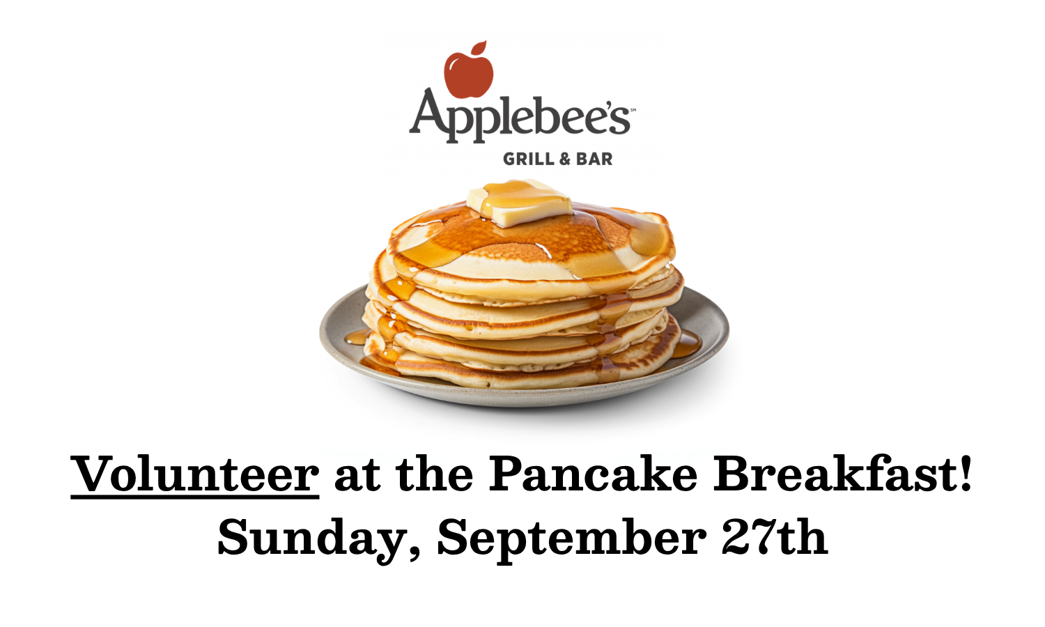 Volunteer Pancake Breakfast Website Logo
